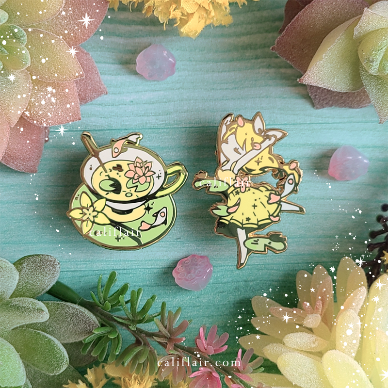 Vanilla Waterlily Pins