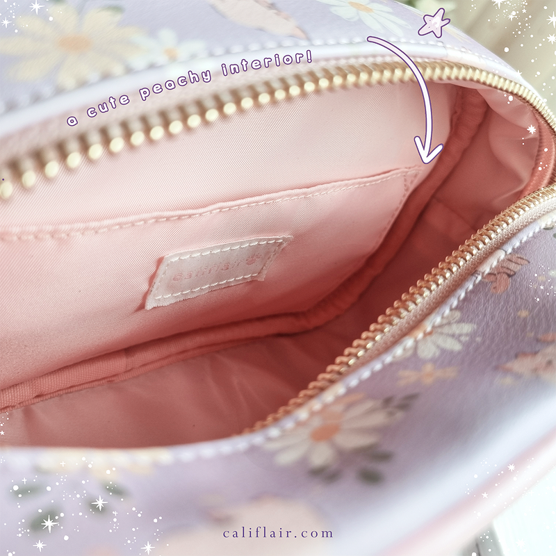 Daisy Kitty Crossbody Bag (Lilac)