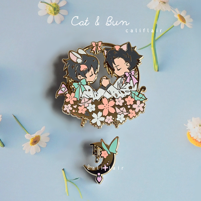 Catbun pins