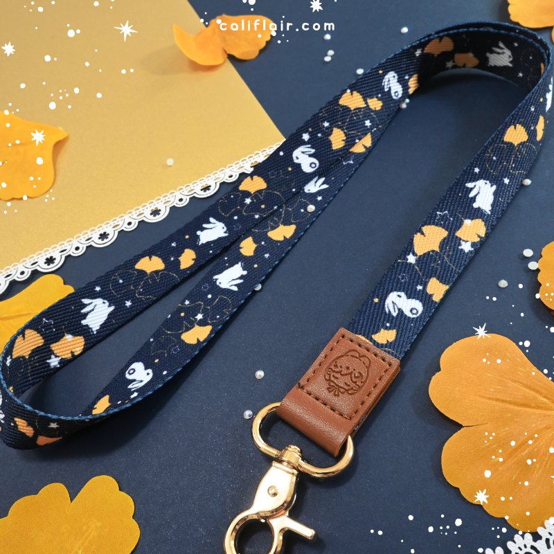 Ginkgo Bunny Long Lanyard