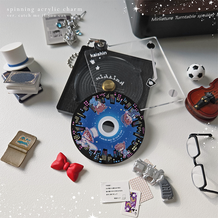 Record Player Acrylic Charm