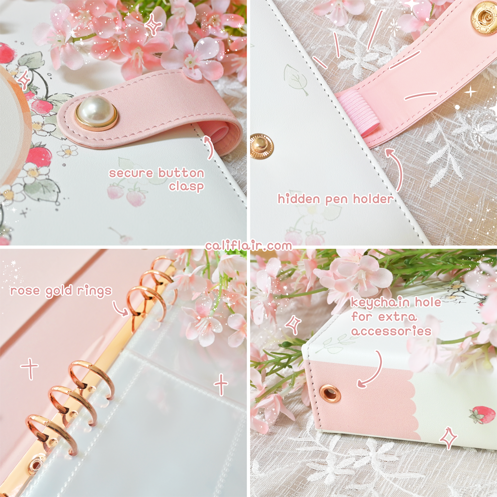 Strawberry Teacup Large Sticker Binder