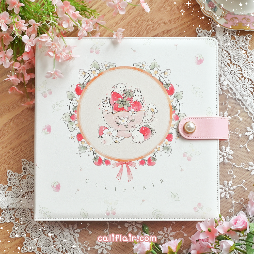 Strawberry Teacup Large Sticker Binder