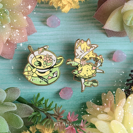 Vanilla Waterlily Pins