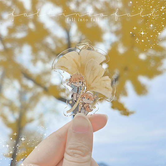 Fall into Fall Acrylic Charm