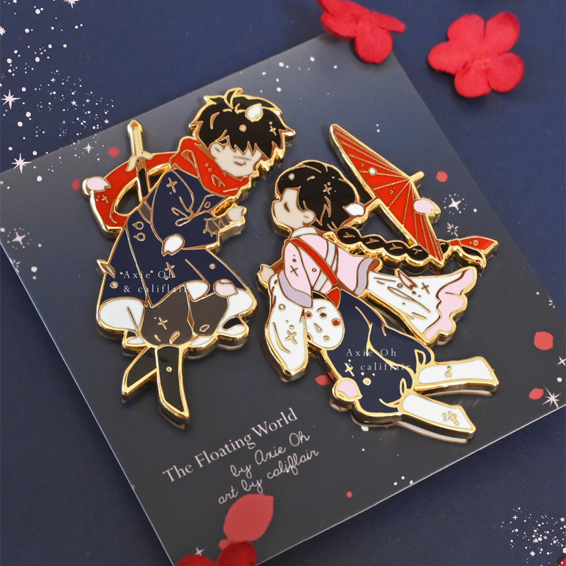 Falling Up Pin Set [The Floating World duology collab with Axie Oh]