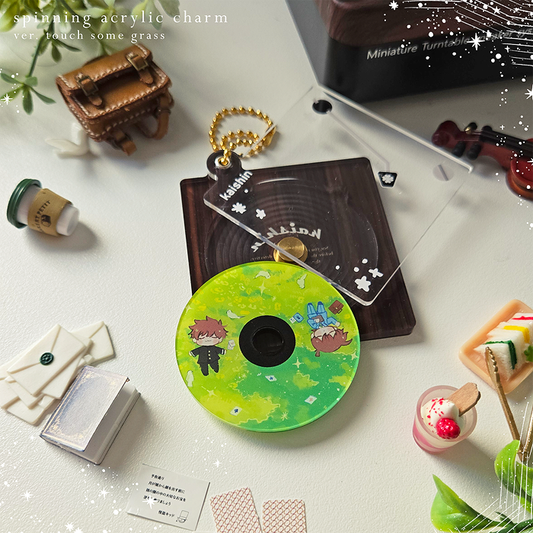 Record Player Acrylic Charm