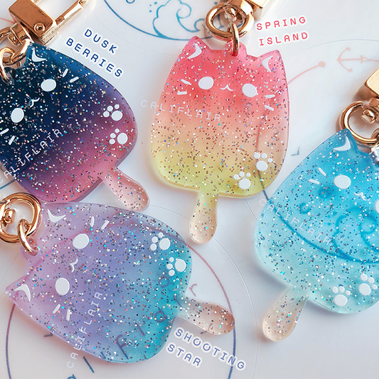 Sprinkled Popsicat Charms