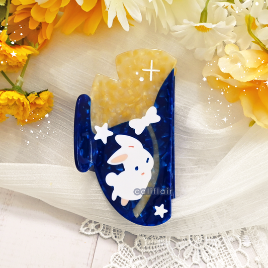 Ginkgo Bunny Hair Claw Clip