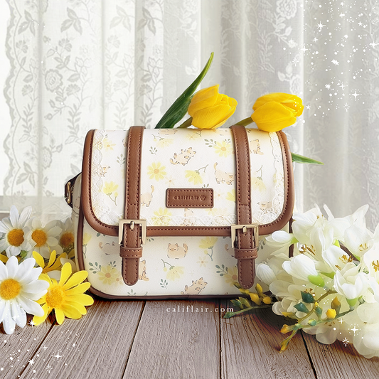 Daisy Kitty Crossbody Bag (Yellow)