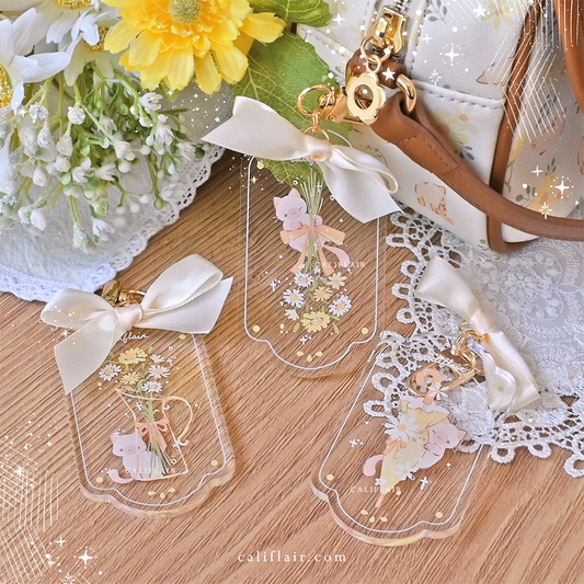 Daisy Kitty Acrylic Charm