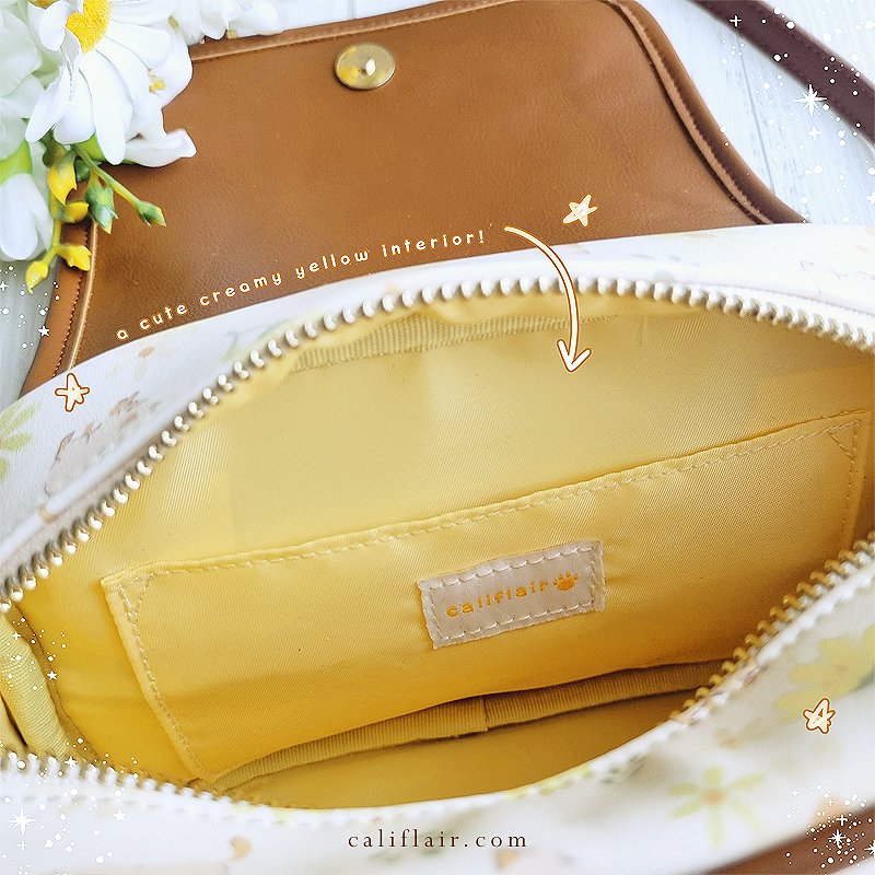 Daisy Kitty Crossbody Bag (Yellow)