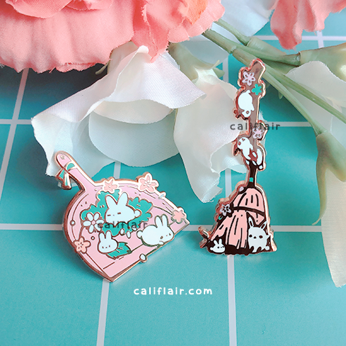 Dust Bunnies Broom Pin [Open Edition]