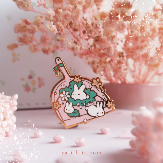 Dust Bunnies Dust Pan Pin
