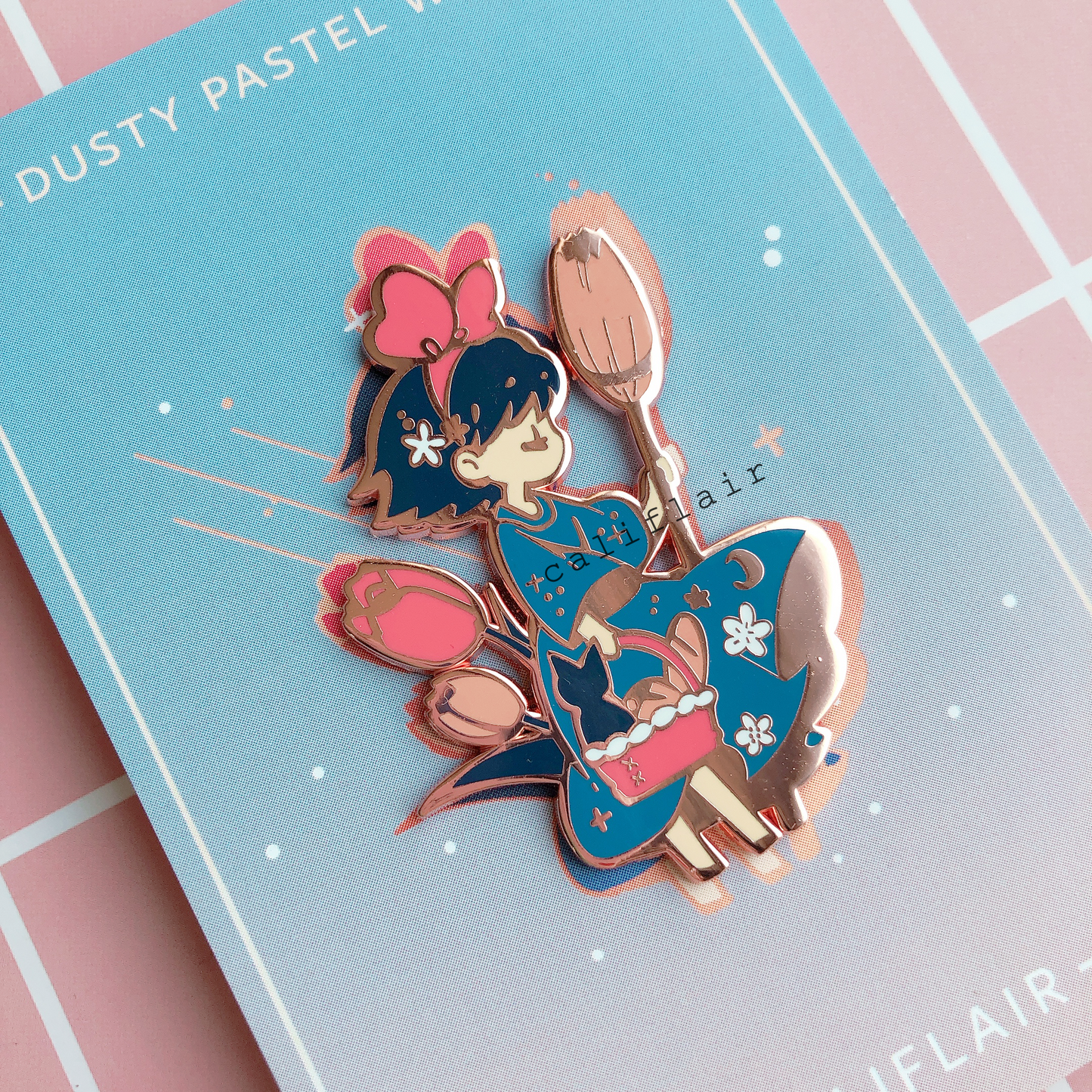 Dusty Pastel Kiki Pin