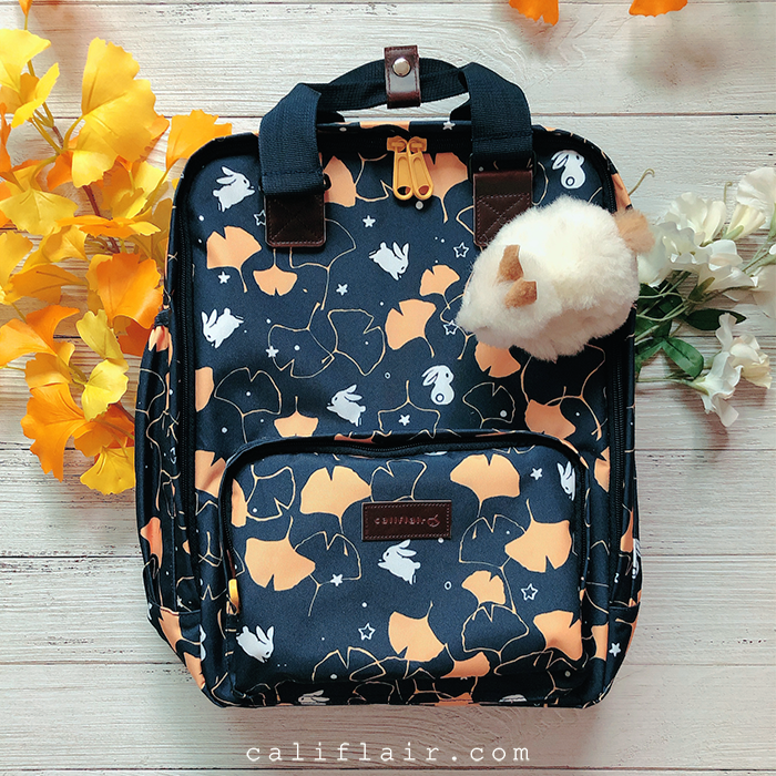 Ginkgo Bunny Travel Backpack Califlair