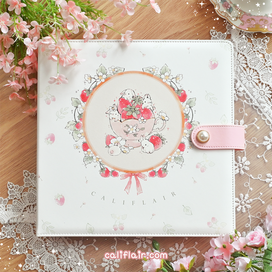 Strawberry Teacup Large Sticker Binder