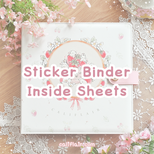 Large Sticker Binder Inside Sheets