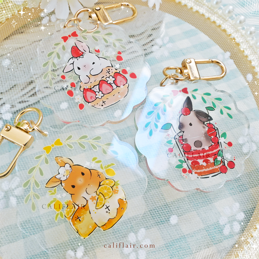 Sweets and Bunnies Acrylic Charm